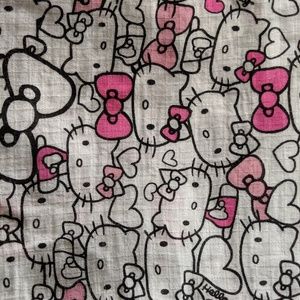 Hello Kitty Muslin Baby Swaddle Blanket.